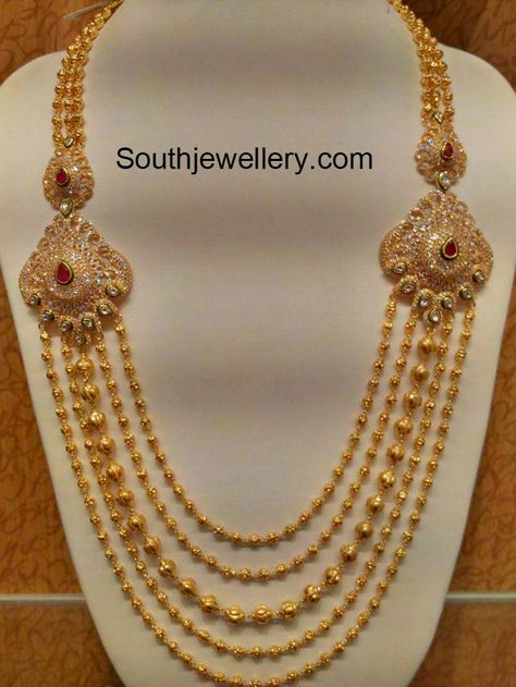 Antique Gundla Haram with CZ Side Pendants Latest Jewellery Designs, Latest Indian Jewellery, 22 Carat Gold Jewellery, Haram Designs, Gold Jewelry Simple Necklace, Gold Necklace Indian Bridal Jewelry, Bridal Jewelry Collection, Gold Jewelry Sets, Gold Pendant Jewelry