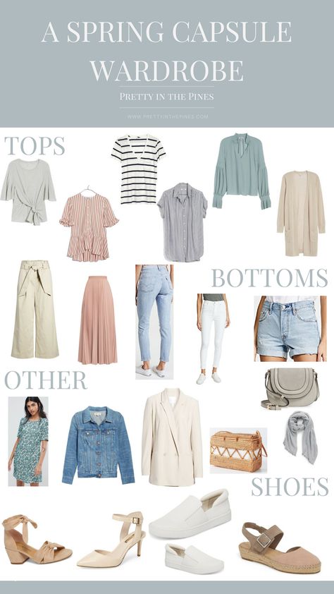 Build a colorful spring capsule wardrobe - 30 outfit ideas for spring @prettyinthepines Minimalist Moda, 30 Outfits, Spring Capsule, Travel Capsule Wardrobe, Minimalist Capsule Wardrobe, Spring Capsule Wardrobe, Summer Capsule Wardrobe, Capsule Outfits, Fashion Capsule