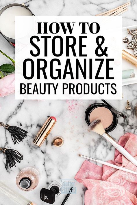 Beginning Makeup, Organize Beauty Products, Diy Makeup Storage Ideas, Makeup Storage Ideas, Countertop Covers, Organizing Bathroom, Diy Makeup Storage, Makeup Area, Makeup Drawer Organization