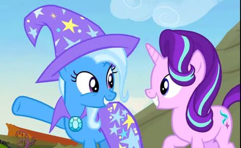 Trixie X Starlight, Trixie And Starlight, Trixie Lulamoon, Starlight Glimmer, Matching Pfps, The Magicians, My Little Pony, Aurora, Ships