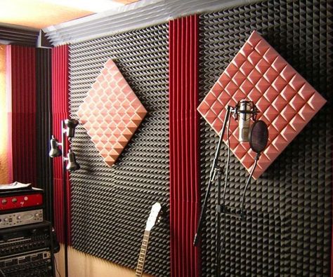 Soundproof a Recording Music Studio Studio Soundproofing, Music Studio Design, Studio Foam, Home Studio Ideas, Music Recording Studio, Home Music Rooms, Recording Studio Design, Recording Studio Home, Podcast Studio