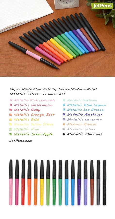 Paper Mate Flair Pens, Papermate Flair Pens, Aesthetic Stationary, Paper Mate Flair, Felt Tip Pens, Writing Samples, Classic Paper, Writing Test, Flair Pens