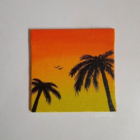 #august  #september #vibes Orange Scenery Painting, Simple Acrylic Paintings Sunset, Orange Painting Ideas, Orange Sky Painting, Easy Sunset Acrylic Painting, Orange Sunset Painting, Sunset Painting Ideas On Canvas, Orange Paintings, Acrylic Painting Sunset