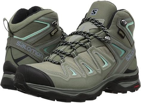 Buy Salomon Women's X Ultra 3 Mid GTX hiking boot. Hiking boots with great support and keep your feet dry, waterproof #hikingboots #solomon #getoutside #favoriteproducts Solomon Hiking Boots, Father Daughter Dance Dresses, Hiking Boot, Liner Socks, Wet Weather, Sam Edelman Shoes, Top Shoes, Nice Shoes, Outdoor Gear