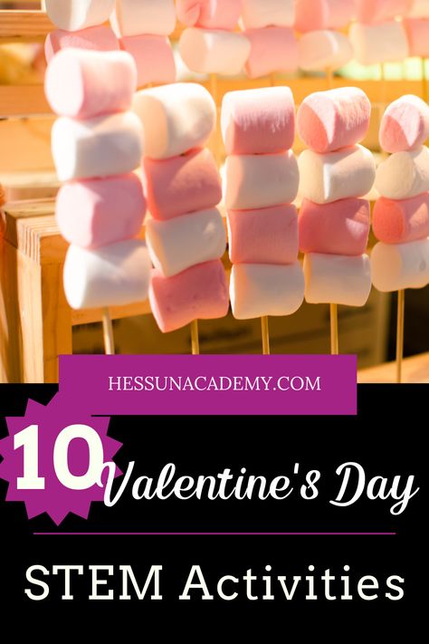 Easy Valentine Stem Activities, Valentines Learning Activities For Kids, Valentines Day Cooking Activity For Kids, Valentine Steam Activities Elementary, Valentine Crafts For Upper Elementary, Valentine Experiments For Kids, Second Grade Valentine Crafts, Valentines Day Activities For Preschoolers, Stem Valentines Activities For Kids