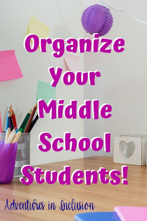 Executive Functioning Middle School, Middle School Organization For Students, Middle School Binder Organization, Middle School Special Education Room, Middle School Resource Room, Study Skills Middle School, Sped Organization, Middle School Study Skills, Middle School Planner