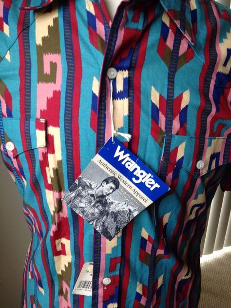 WRANGLER Cotton Western Shirt Vintage Native Indian Short Sleeve Medium   #Wrangler #Western Wrangler Shirts, Indian Man, Western Shirts, Casual Button Down Shirts, Men Casual, Mens Shirts, Best Deals, Mens Outfits, Clothes