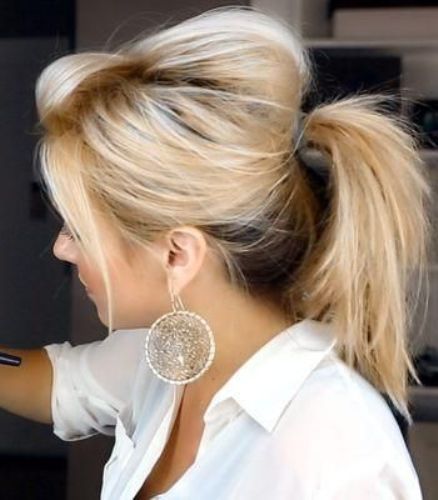 Hair Up For Work, Messy Ponytail, Smink Inspiration, Hair Envy, Love Hair, Hair Today, Great Hair, Hair Dos, Hair Hairstyles