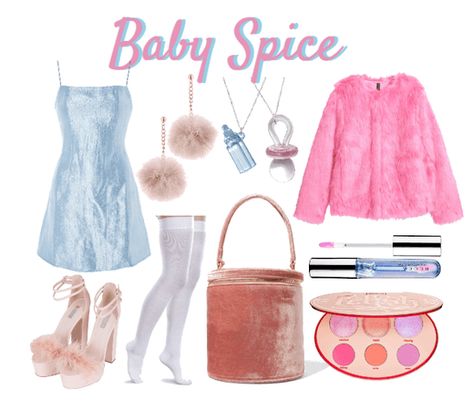 Baby Spice Outfits, Spice Girls Baby Spice, Baby Spice Costume, Spice Outfit, Spice Girls Outfits, Viva Forever, 70s Theme Party, Creepy Cute Fashion, The Spice Girls