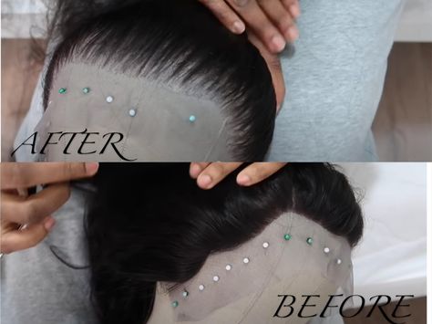 Plucking Wig Hairline, How To Pluck A Wig, Plucking Lace Front Wigs, Wig Plucking, Cosplay Making, Wig Maker, Diy Hair Wig, Hair Lookbook, Diy Wig