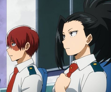 Todoroki And Momo, Momo X Todoroki, Todoroki X Momo, Star Wars Puns, Dark Alleyway, Momo Icon, Todoroki Shouto, Buko No Hero Academia, My Hero Academia Episodes