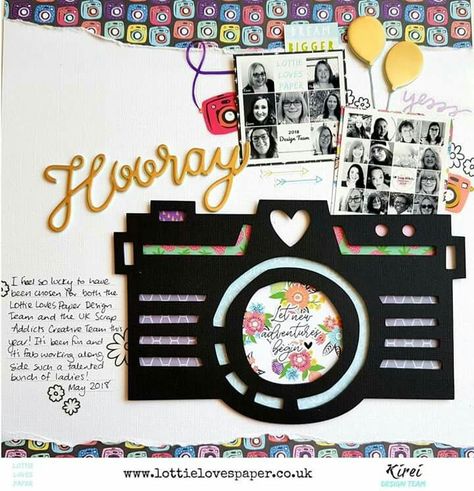 Scrapbook layout cutfile Slam Book, Birthday Scrapbook Pages, Scrapbooking Idea, Freshers Party, Scrapbooking 101, Scrapbook Gallery, Mixed Media Layout, Notebook Doodles, Holiday Scrapbook