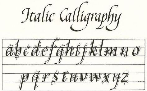 Modern Calligraphy Alphabet, Italic Calligraphy, Alphabet Calligraphy, Calligraphy Worksheet, Calligraphy Lessons, Calligraphy Tutorial, Copperplate Calligraphy, Handwriting Alphabet, Calligraphy For Beginners