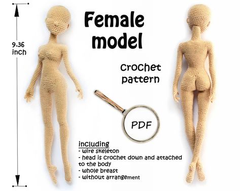 Crochet Bodies, Human Doll, Crochet Dolls Free Patterns, Boys Pattern, Crochet Buttons, Crochet Girls, Crochet For Boys, Doll Sewing Patterns, Crochet Doll Pattern