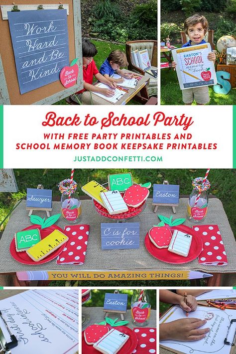 Homeschool Back To School Party, Back To School Breakfast For Kids Party, Back To Homeschool Party, First Day Of School Party Ideas, First Day Of School Decorations For Home, Back To School Celebration Ideas, Back To School Party Ideas For Kids, Back To School Traditions For Kids, First Day Of School Breakfast For Kids