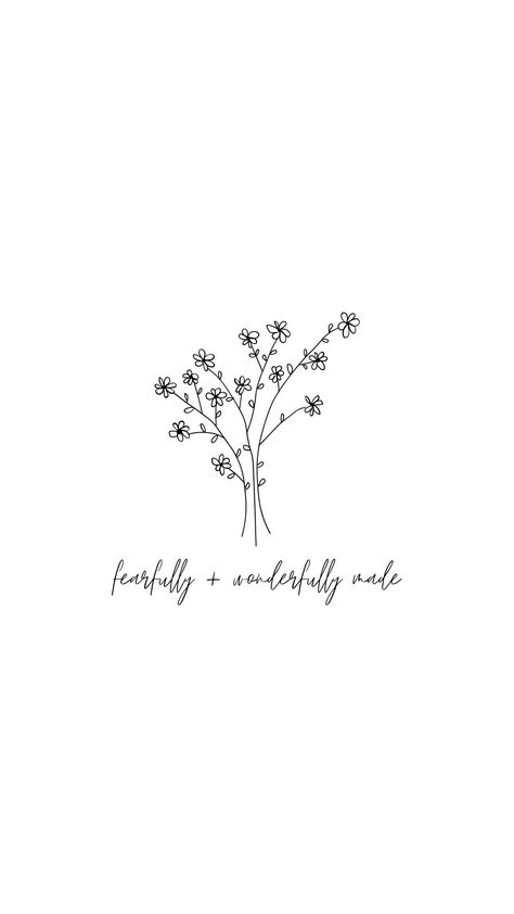 + "Fearfully and Wonderfully Made" + Black Lettering + Transparent Background + EASY DOWNLOAD I Am Fearfully And Wonderfully Made, Fearfully And Wonderfully Made Tattoo, Wonderfully Made Tattoo, Biblical Flowers, Bible Quotes Background, Bible Tattoos, Worship Quotes, Cross Tattoos For Women, Fearfully Wonderfully Made