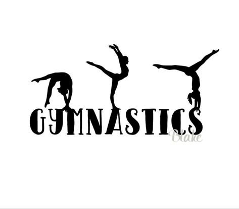 Gymnastics Poster Design, Gymnastics Posters Ideas, Gymnastic Logo, Gymnastics Sayings, Gymnastic Skills, Gymnastics Logo, Gymnast Silhouette, Gymnastics Svg, Gymnastics Cakes