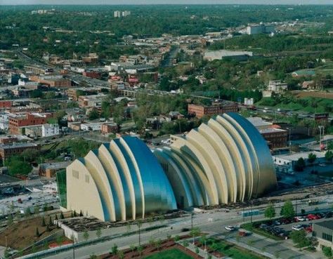 #architecture - Kauffman Center For The Performing Arts by Moshe Safdie Moshe Safdie, Top Architects, Performing Arts Center, Arts District, Cultural Center, Local Art, Concert Hall, Performing Arts, Architect Design