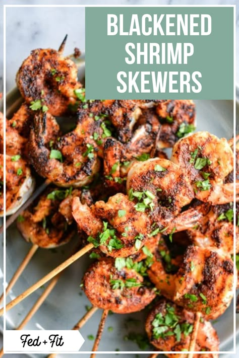 Grilled Blackened Shrimp, Blackened Grilled Shrimp, Shrimp Skewers Grill, Seafood Kabobs, Fed And Fit, Keto Shrimp, Healthy Cheese, Blackened Shrimp, Bbq Shrimp