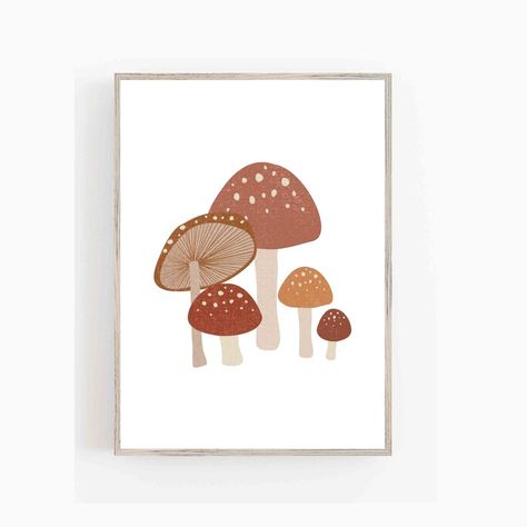 Wildflower Mushroom Sun Rainbow Art Print Boho Nursery Art - Etsy Canada Earthy Prints, Tiny Interior, Noodle Ideas, Boho Nursery Art, Adventure Nursery Decor, Boho Rainbow Nursery, Nursery Floral, Bohemian Nursery