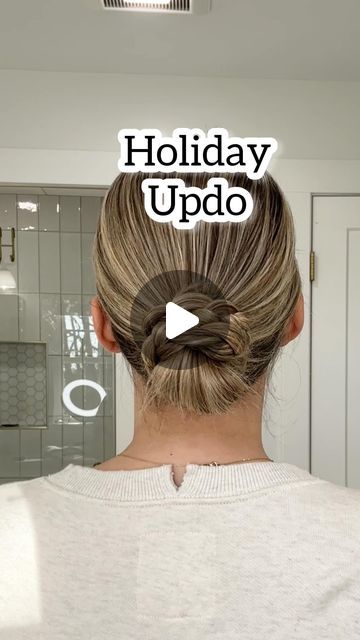 Lainey Ostrom on Instagram Easy Holiday Hairstyles, Justin Bieber Mistletoe, Holiday Hairstyles Easy, Holiday Updo, Holiday Party Hair, Unicorn Hair Color, Selfie Challenge, Company Christmas Party, Yay Or Nay