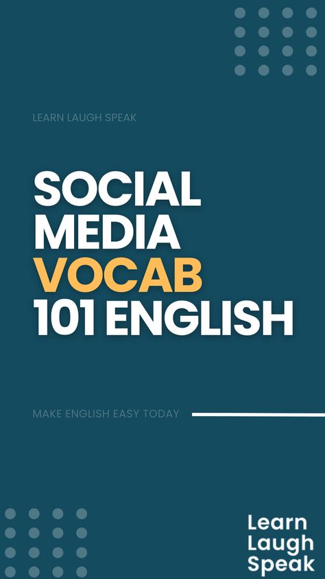 Are you feeling lost and confused when it comes to social media vocabulary? Don’t worry, you’re not alone! With the ever-evolving world of social media, it’s easy to get overwhelmed by all the new terms and phrases that seem to pop up every day. But fear not, because Learn Laugh Speak is here to help. Social Media Vocabulary, Lost And Confused, Compliment Someone, Native English, English Teachers, English Tips, Social Media Trends, Personalized Learning, Feeling Lost