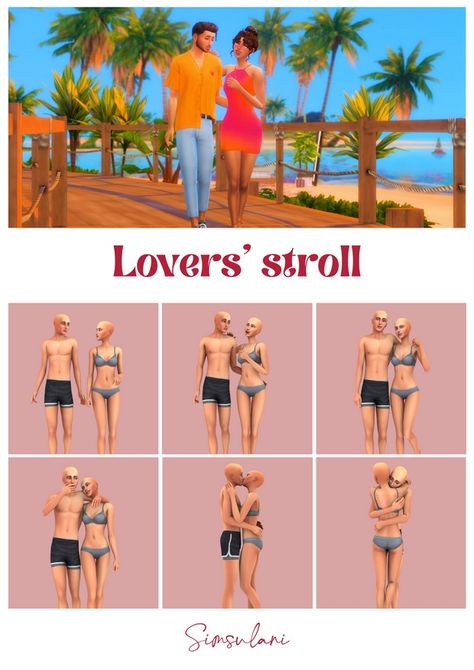 #255 Pose Pack - Lovers' stroll | Patreon Cc Sims 4 Patreon, Cc For Sims 4, Sims 4 Couple Poses, Sims 4 Stories, Sims 4 Patreon, Sims 4 Cas Mods, Sims 4 Family, Sims 4 Cc Kids Clothing, Play Sims 4