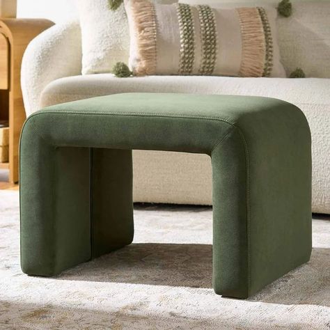 Better Homes & Gardens Juliet … curated on LTK Green Round Ottoman, Olive Green Ottoman, Ottoman Alternatives, Waterfall Ottoman, Diy Antique Books, Small Storage Ottoman, Green Ottoman, Sarah Joy, Olive Fabric