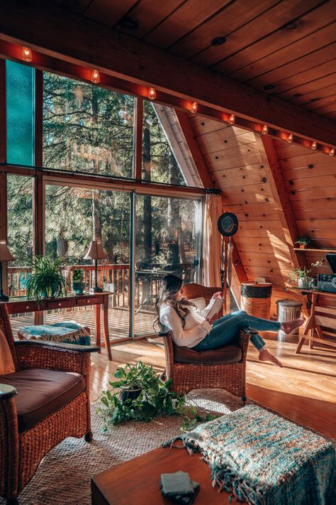 A-Frame Treehouse, Mount Shasta, California Treehouse In The Woods, Mount Shasta California, California Waterfalls, Lake Shasta, Shasta California, Calabasas Homes, Burney Falls, Shasta Lake, Cozy Weekend