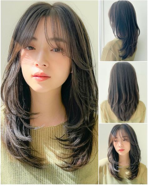 Korean Mid Length Hair, Japan Haircut, Pretty Hair Cuts, Inspo Hair, Hair Inspiration Long, Layered Haircuts For Medium Hair, Fesyen Rambut, Bangs With Medium Hair, Hair Inspiration Short