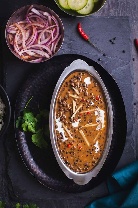 Dal Bukhara Recipe - Sinfully Spicy Cashew Yogurt, Tandoori Roti, Lentil Dishes, Pickled Onions, Chilli Powder, Vegan Butter, Fresh Tomatoes, Garam Masala, Pressure Cooking