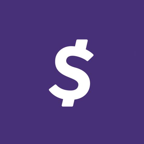 Purple Cashapp Icon, Cashapp Icon, Purple Layout, Iphone Makeover, Purple Homescreen, Purple Ios, Dark Purple Background, Purple Icon, Purple Iphone