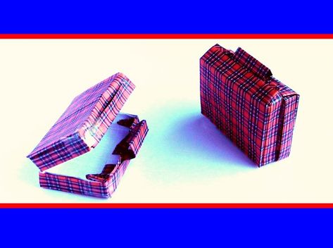 Paper Suitcase, Origami Clothing, Box Origami, Dollar Origami, Origami Ball, Dollar Bill Origami, Origami Bookmark, Origami Videos, Origami And Kirigami