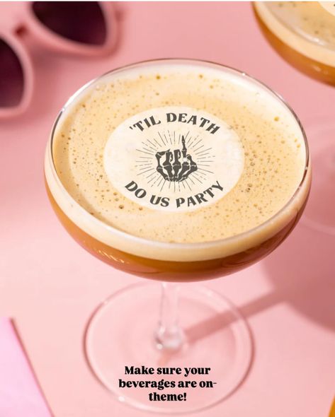 SPOOKY SEASON HAS ARRIVED 🦇🕷️💀 Check out our latest blog for all the latest creepy arrivals 🛒 #henparty #2024bride #henpartyinspiration Hen Do Cocktails, Bach Themes, Marquee Decor, Cave Wedding, Drinks Station, Cocktail Toppers, Drink Topper, Top Cocktails, Party Aesthetic