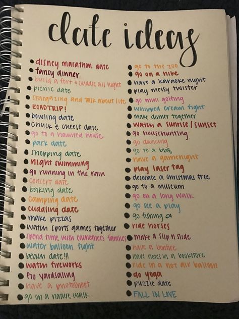 How To Ask Someone To Call You, List Date Ideas, Abc Date Ideas, Good Date Ideas, 100 Date Ideas, Boyfriend Bucket Lists, Alphabet Dating, Things To Do With Your Boyfriend, Dates Ideas