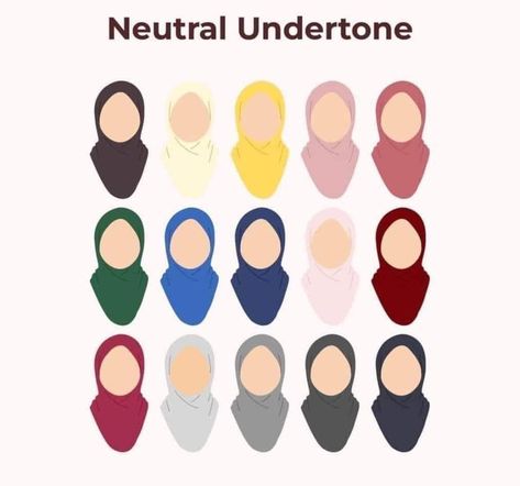 Neutral Undertone Skin, Skin Tone Color Palette, Warm Skin Tone Colors, Hijab Essentials, Neutral Tones Fashion, Deep Autumn Makeup, Skin Tone Colors, Under Tone, Neutral Color Pallet