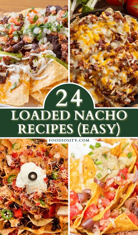 Basic Nachos Recipe, Loaded Nachos Recipe, Super Nachos, Ultimate Nachos, Nacho Recipes, Nachos Cheese Dip, Chicken Nachos Recipe, Cheesy Nachos, Homemade Nachos