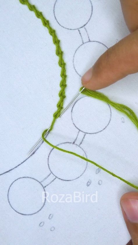 RozaBird | 🔥 Beautiful neckline embroidery tutorial! #viral #content #everyone #embroidery #reelsfb #support #tutorial #useful #handembroidery… | Instagram Shoes Embroidery, Trending Diy, Diy Embroidery Projects, Neckline Embroidery, Embroidery Lessons, Sewing Crafts Tutorials, Hand Embroidery Videos, Diy Embroidery Patterns, Basic Embroidery Stitches