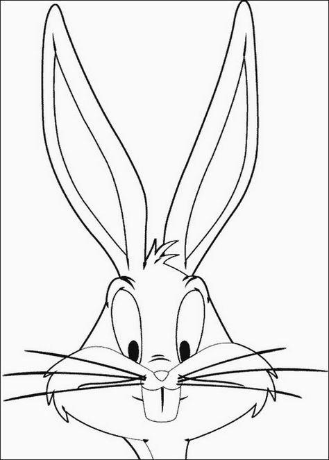 Bugs Bunny Drawing, Bugs Bunny Cartoons, Super Coloring Pages, Bunny Coloring, Kid Coloring Page, Coloring Pages Inspirational, Bunny Coloring Pages, Bunny Drawing, Disney Art Drawings