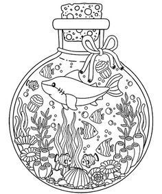 Hi,i am a professional graphic designer.i just won't stop till i'm 100% satisfied.i treat every customer as a friend of mine. if you have any issue regarding a design contact me i'm here to help you Ocean Coloring Pages, Shark Coloring Pages, Siluete Umane, Adult Coloring Designs, Adult Colouring Pages, Cool Coloring Pages, Coloring Pages To Print, Cute Coloring Pages, Coloring Book Art