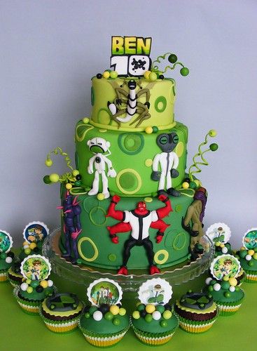 Ben 10 Cake, Ben 10 Birthday Party, Alien Cake, Ben 10 Party, Ben 10 Birthday, 10 Birthday Cake, Ben 10 Ultimate Alien, 10 Birthday, Character Cakes