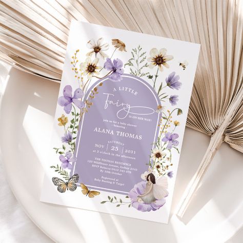 Create your own Invitation | Zazzle Fairy Baby Showers, Fairytale Party, Fairy Tea Parties, Boho Baby Shower Invitations, Bearly Wait, Boho Fairy, Boho Flowers, Boho Baby Shower