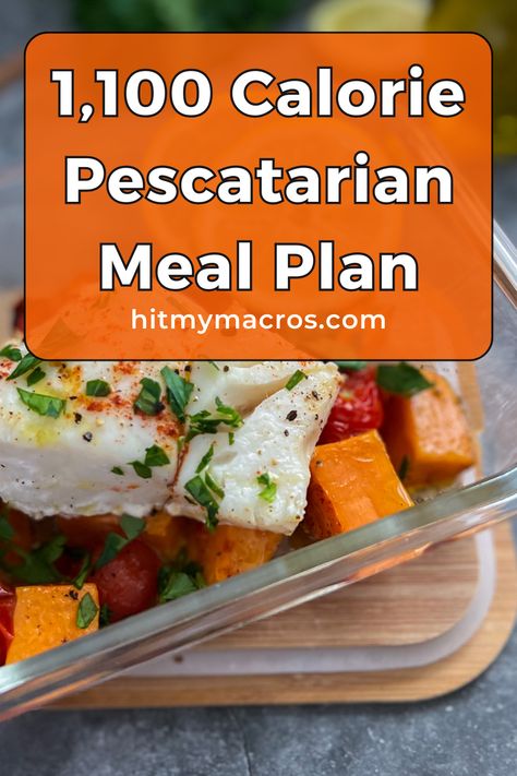 🐟 Looking for flavorful recipes to complement your Low Calorie 1,100 Pescatarian Meal Plan? Dive into our collection of delicious dishes that keep you satisfied and on track with your goals. 🥗🍽️ #PescatarianRecipes #LowCalorieEating Visit hitmymacros.com for more inspiration! Low Calorie Pescatarian Meals, Calorie Deficit Meal Plan Pescatarian, Pescatarian Meal Plan, 100 Calorie, Biggest Loser, Calorie Deficit, Pescatarian Recipes, 100 Calories, Delicious Dishes