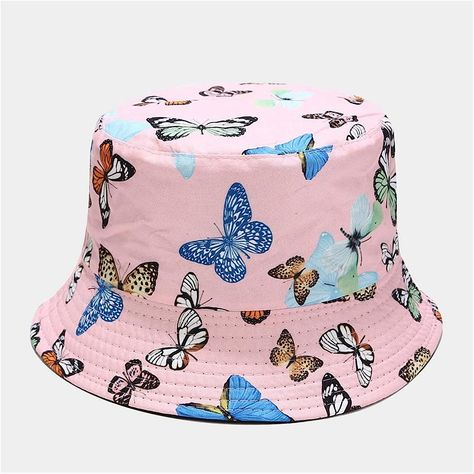 Butterfly Bucket Hat, Bucket Hat Style, Fisherman's Hat, Bucket Cap, Sun Cap, Sun Protection Hat, Great Gifts For Women, Hat Summer, Flats Patterns