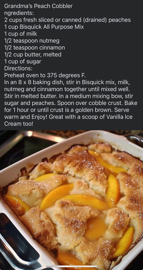 Pancake Mix Peach Cobbler, Real Peach Cobbler Recipe, Simple Peach Cobbler Recipe, Easy Peach Cobbler With Canned Peaches, Easy Peach Cobbler Recipe 4 Ingredients, Peach Cobbler Canned Peaches Recipes, Comfort Sweets, Peach Cobbler With Canned Peaches, Quick Peach Cobbler