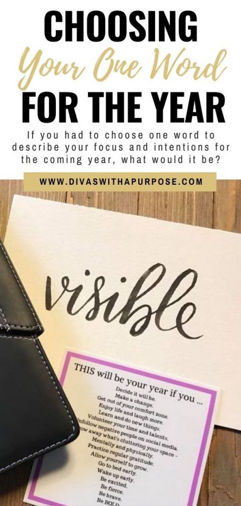 How to Choose Your One Word • Divas With A Purpose Theme Words For The Year, Word For The Year, Words To Describe Yourself, Theme Words, Words That Describe Me, Debbie Macomber, Focus On Me, Describe Me, Choose One