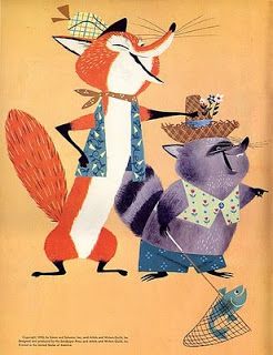 Tigerlilly Quinn: Funny Bunny Martin Provensen, Alice Martin, 동화 삽화, Mid Century Illustration, Fox Illustration, Funny Bunny, Childrens Books Illustrations, Golden Book, Love Illustration