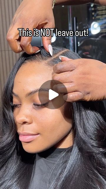 Middle Part 5x5 Closure Wig, Blending Lace Front Wig, Behind The Hairline Closure, 2x6 Closure Sew In Side Part, Minimal Leave Out Sew In, Closure Behind Hairline, Wig Behind Hairline, Closer Sew In, Sew In No Leave Out