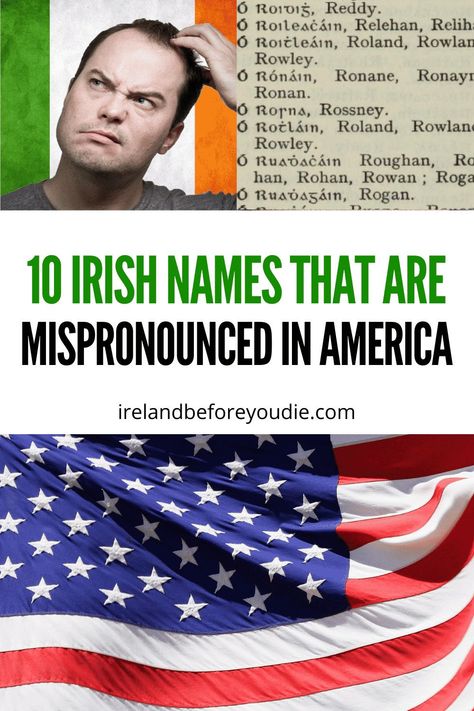 Irish can be a hard language to grasp, we get it, but with these ten Irish surnames that are always mispronounced in America, there is no excuse! #Irishnames #IrishAmerica #AmericanIrish Irish Baby Boy Names, Irish Boy Names, Irish Girl Names, Irish Name, Irish Baby Names, Irish Surnames, Gaelic Baby Names, Best Of Ireland, Irish Names