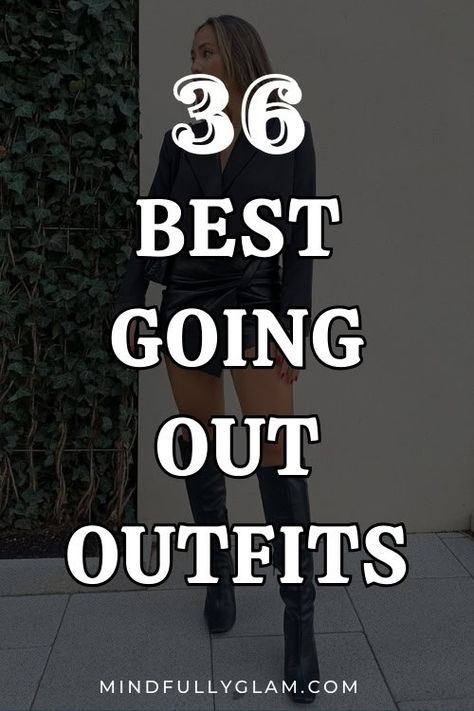 Going Out 30s Outfit, Knee High Boots Outfit Going Out, Black Outfit Going Out, Going Out Outfits Night Jeans, Rooftop Outfit Night Winter, October Night Out Outfit, Trendy Going Out Outfits 2024, 40th Birthday Party Outfit Women Guest, Speakeasy Bar Outfit Women